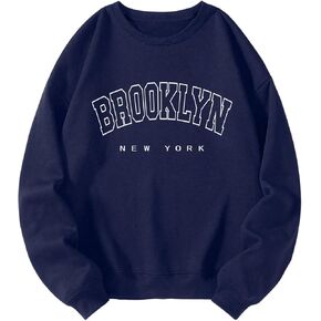 Men's Letter Graphic Sweatshirts Long Sleeve Crew Neck Casual Pullover Tops