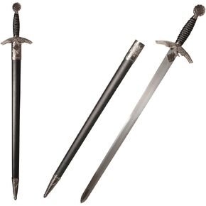 33.9" Medieval Stainless Steel Hawk Sword for Collection, Cosplay