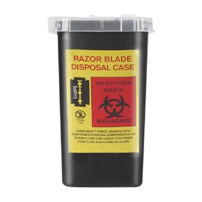Plastic Disposable Sharps Container, Waste Waste Bin Supplies and Equipment for Home and Professional use [Black]