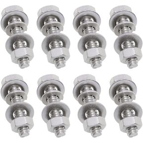 U-Channel Sign Post 304 Stainless Steel Sign Mounting Hardware Traffic Sign Hardware Accessories Sign Post Mounting Bolts and Nuts 8 Sets