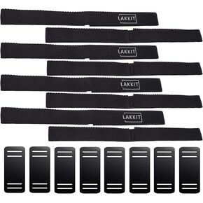 Hoverboard Seat Attachment Straps Adjustable Replacement Straps for Hoverboard Gocart Self Balancing Scooter 4 Pairs with 8 Protectors