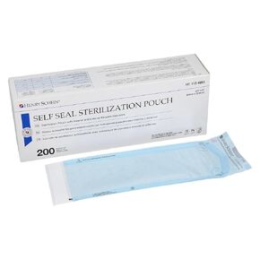 Self-Sealing Sterilization Pouches, Latex-Free, Built in Color Change Guide 3.5 in x 9 in 200/Bx