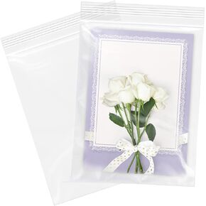6" x 9"(200 Count) Clear Plastic Reclosable Zip Bags - 2 Mil Zipper Poly Bags for A7 A8 A9 Cards & Envelopes, Bakery, Cookies, Candies