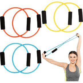 3 Set Barre Double Tube Resistance Band Exercise Tube Double Tube Triple Sponge Pull Fitness Tube for Home Pilates Barre Workout