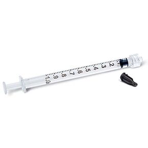 CML Supply Industrial Syringe 1cc/1ml Luer Lock with Tip Cap 10pcs