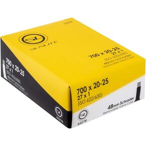 Sunlite Schrader Valve Bicycle Tubes, 700 x 20-25 / 48mm Valve