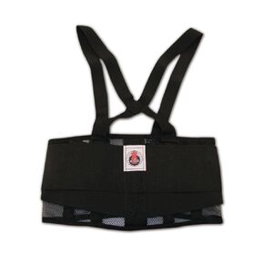 MAGID BS9000 Polyester Elastic Back Support Belt with Double Velcro Closures, Extra Large, Black