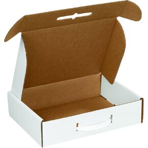 BOX USA BMCC1 12 1/8"L x 9 1/4"W x 3"H, White (Pack of 10)