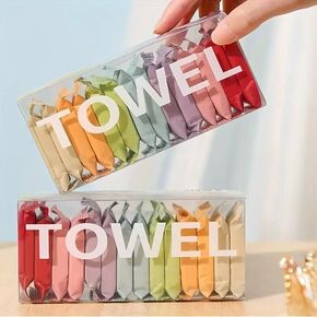 28Pcs Ultra-Soft Compressed Towels - Quick-Drying, Pure Cotton, Non-Woven Fabric, Makeup Remover, Travel, Disposable, Face Towels - Alcohol-Free, Gentle on Skin, Portable, and Reusable