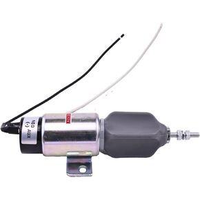 12V Engine Shut Off Shutdown Solenoid Valve with Harness 1751-12E2U1B1 SA4984 SA4984-12 Compatible with Woodward