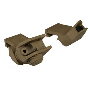 45 Degree Front and Rear Rapid Transition Backup Picatinny Sight Set, Rapid Transition 20mm Rail Sight for Rifle (Pack of 2)