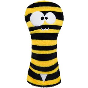 Golf Club Covers for Woods and Drivers Funny Driver Headcover Animal Golf Club Head Covers Golf Gifts for Men Women Plush Bee