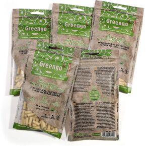 1000 Greengo Biodegradable organic ECO unbleached Slim 6mm filter tips