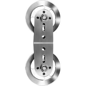 بكرات دوارة مزدوجة، عجلة دوران 360 درجة، عجلة بكرة مزدوجة لآلات الكابلات في صالة الألعاب الرياضية المنزلية، من الفولاذ المقاوم للصدأ، عجلة أخدود دوارة صامتة، ملحق سحب للأسفل، رفع الأثقال in Kuwait