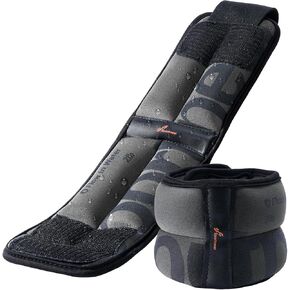 Sportneer Ankle Weights for Men Women Kids Strength Training Leg Weights Set Comfortable and Soft Perfect for Dancing Running Walking Fitness Workout (Gray, 2 lbs x 2)