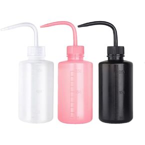 Urknall Wash Bottles 3pcs Squeeze Bottles 8oz tattoo bottles 250ml Squirt Bottles with Scale Labels Spray Bottles Wash Bottles for Tattoo Medical Lab Succulent Watering Lash Extension Supplies