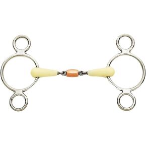 Copper Roller 2 Ring Gag Bit 5