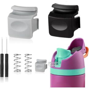 Replacement Button Compatible with Owala FreeSip 24oz 32oz, 2Pcs Water Bottle Lid Mouth Push Switch Top Cap Seal Stopper Replacement Parts for Owala 19/24/32/40oz Accessories