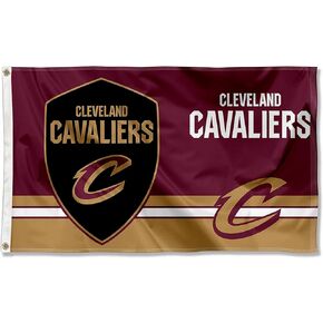 WinCraft Cleveland Cavaliers Dual Logo Indoor Outdoor Flag Banner