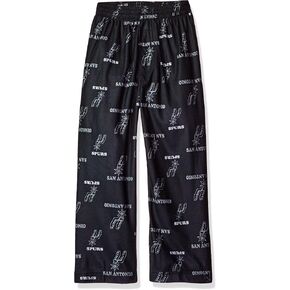 Outerstuff NBA San Antonio Spurs Boys 4-7 Sleepwear All Over Print Pants, Medium/(5-6), Black