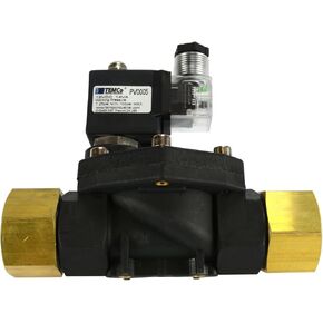TEMCo 1" NPT Electric Plastic Nylon Solenoid Air Water Valve NC 12V DC Pneumatic 5 Year Warranty