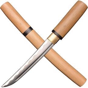 SV Mini Katana Sword Tanto Little Short Sword 1045 Medium Carbon Steel Full Tang Hand Forged Reverse Blade Sharp 16.1 inches