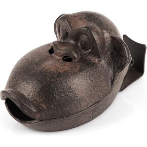 Cast Iron Retro Creative Orangutan Cigar Ashtray Funny Cigarette Ash Tray Sculpture for Home Decor Black