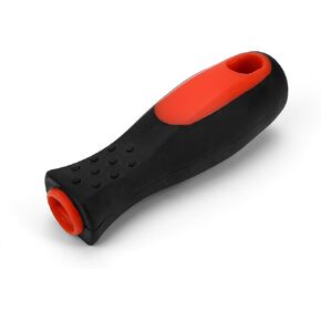 Horseshoe File Handle, Hoof Farrier Rasp for Horses, Large Size Ergonomic Plastic Non‑Slip Handle with 0.58'' Socket Dia for Universal Repair Horseshoe (Double Color)