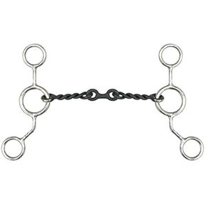 Showman Stainless Steel Junior Cow Horse Snaffle Bit w/ 6" Cheeks