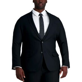 Haggar Mens Smart Wash Premium Stretch Classic Fit Solid Suit Separates-Pants & Jackets