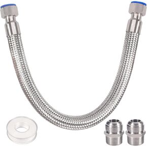 3/4 Inch × 20 Inch & 48 Inch Compressor Jumper Hose, Air Hose for Compressed Air Piping System With 2pcs 3/4" NPT Male parts (450 PSI &750°F)