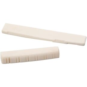 Alnicov Guitar Bone Bridge Saddle And Nut Replacement Accessories for 12 String Acoustic Guitar