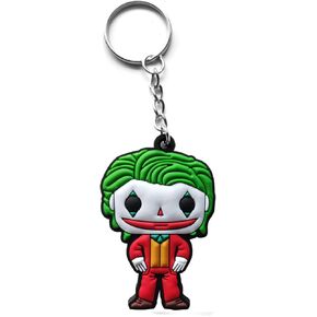 The Joker Key Chain Ring Keychain Collection Mini Cute Super Heroes Compatible with Batman Joker Gift