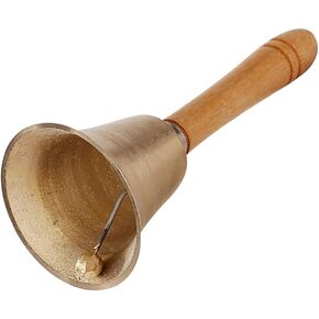 Small Metal Hand Bell Loud Call Hand Bell Service Dinner Bell Classroom Attention Bell for Teachers Tea Hand Bell Musical Bell Vintage Wedding Bell
