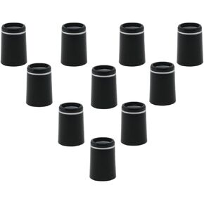yukata Black Golf Ferrules Golf Club Ferrules Golf Ring Golf Tapered Ferrules 0.370 Golf Club Parts for Most Brands of Irons 10PCS