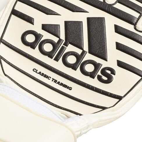 Adidas Adult Classic Training Sovic Sof Swear Gloves - Palm Latex Date ، قبضة ناعمة ، نوبة مخصصة ، دعم معصم (أبيض/أسود ، 8) in Saudi Arabia