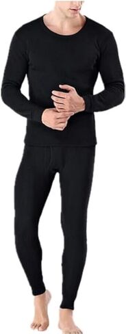EFIT Men's Fleece Lined Thermal Wear Top and Bottom Set in Saudi Arabia