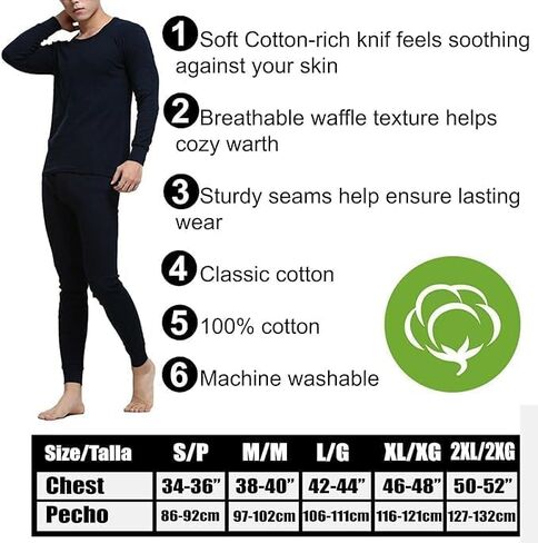 EFIT Men's Fleece Lined Thermal Wear Top and Bottom Set in Saudi Arabia