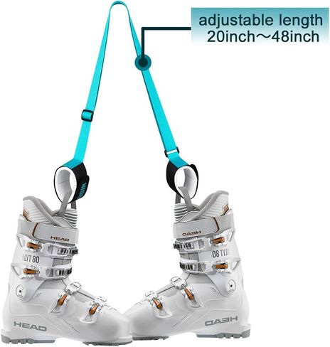 QOGIR Ski and Pole Carrier Strap 1 Pack, Adjustable Size Great for Men, Women and Kids in Kuwait