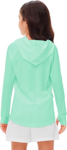 Remimi Kids Sun Shirt Rash Guard Quick Dry Sun Protection Athletic Hoodie Hiking Shirts 3-12 Years in Saudi Arabia