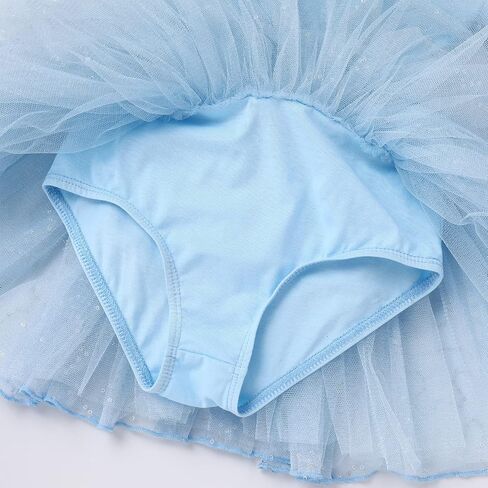 AFAVOM Ballet Leotards for Girls Toddler Sequin Ballet Dance Dress Bowknot Tutu Skirted Leotard Gymnastics Ballerina Outfit in Saudi Arabia
