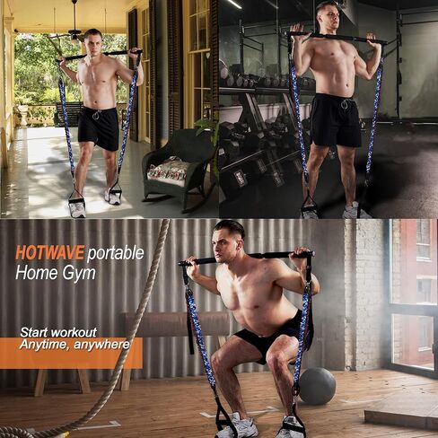 نطاقات مقاومة Hotwave لـ Portable Gym. غطاء القماش السلامة. تمرينات تجريب ، إكسسوارات للياقة التدريب على القوة. in Kuwait