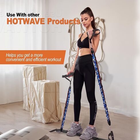 نطاقات مقاومة Hotwave لـ Portable Gym. غطاء القماش السلامة. تمرينات تجريب ، إكسسوارات للياقة التدريب على القوة. in Kuwait