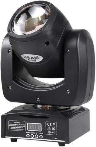 8 Prism Moving Head Light,XPCLEOYZ Stage Spotlight, Dance Floor Lights 150W,DJ Lights Sound Activated,DMX Light for Facade,Wedding,Light Show,DJ Lights,Bar, Disco Prom,Club,DJ Equipment … (Brown) in Saudi Arabia