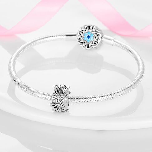 Charms Fits Pandora Bracelets 925 Sterling Silver Bead Charm and Necklaces for Woman Cubic Zirconias Dangle Pendant,Jewelry Bead in Saudi Arabia