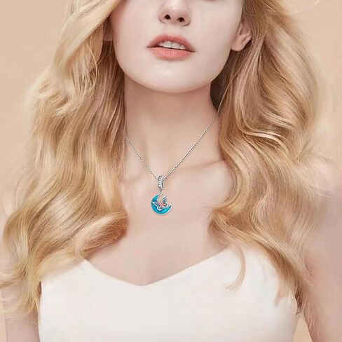 سحر يناسب أساور باندورا 925 فضة الخرزة سحر والقلائد للمرأة مكعب الزركونيا استرخى قلادة، حبة المجوهرات in Kuwait