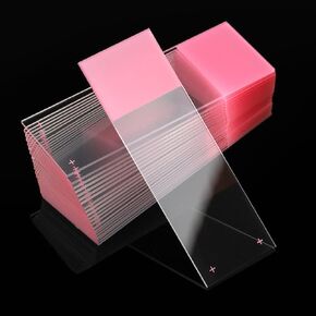 Globe Scientific 1358P-72 Borosilicate Glass Microscope Slide, Diamond White, 90° Ground Edges, 25 mm Width x 75 mm Length (Pack of 72)