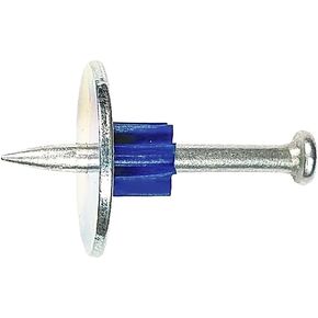 2-1/2" length pins 1" metal round washer .300 head .145 shank diameter QTY:100