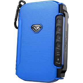 VAULTEK LifePod X Micro Weatherproof Electronic Lockbox Secure Travel Case Rugged Mini Portable Case with Backlit Keypad (Spark Blue)