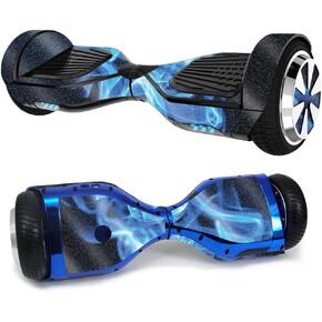 الجلد الأقوياء الجلد اللامع اللامع من أجل hoverboard - النيران الأزرق | واقي ، دائم عالية اللمعان اللمعان النهائي | من السهل تطبيق الأنماط وإزالتها وتغييرها | صنع في الولايات المتحدة (GL-HOVH1 Blue Flames)